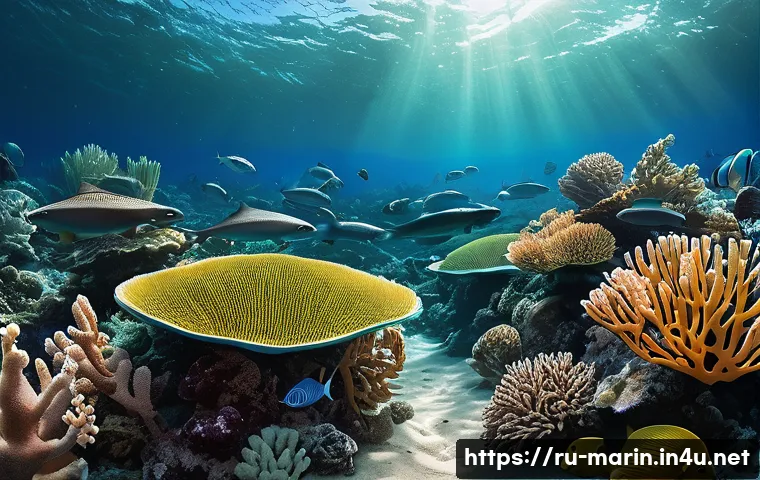 해양 기후 변화와 영향 - A detailed underwater scene showing a diverse marine ecosystem in the Baltic Sea with various fish s...